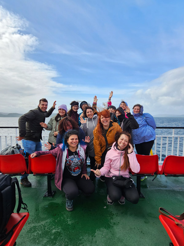 image of a group on a boat touring the north