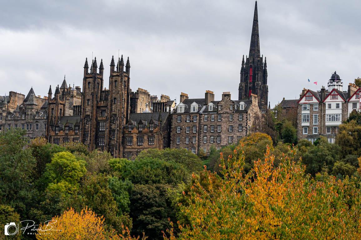 image of the Old Town taken from Princes Street